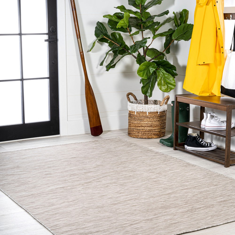 Nieleon Ethan Modern Flatweave Solid Indoor/Outdoor Area Rug