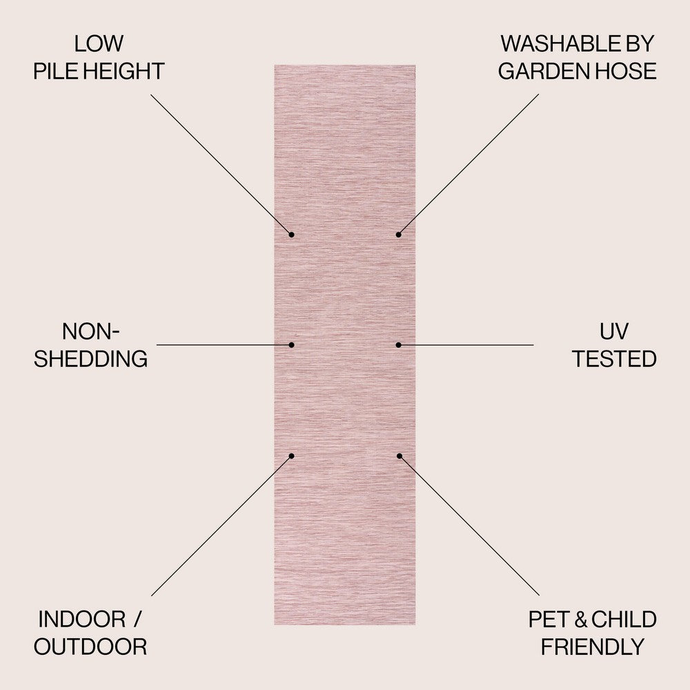Nieleon Ethan Modern Flatweave Solid Indoor/Outdoor Area Rug