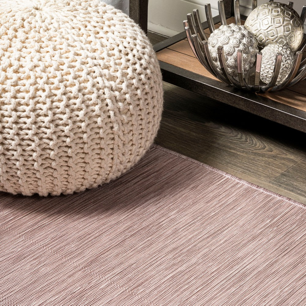 Nieleon Ethan Modern Flatweave Solid Indoor/Outdoor Area Rug