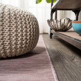 Nieleon Ethan Modern Flatweave Solid Indoor/Outdoor Area Rug