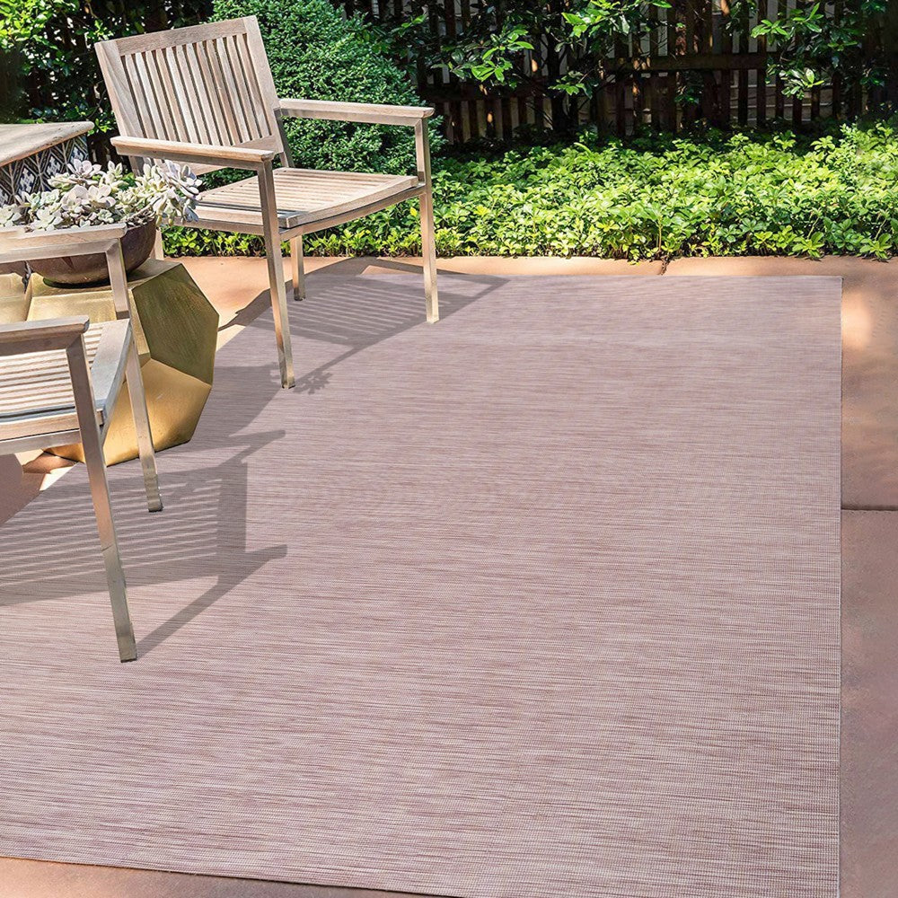 Nieleon Ethan Modern Flatweave Solid Indoor/Outdoor Area Rug