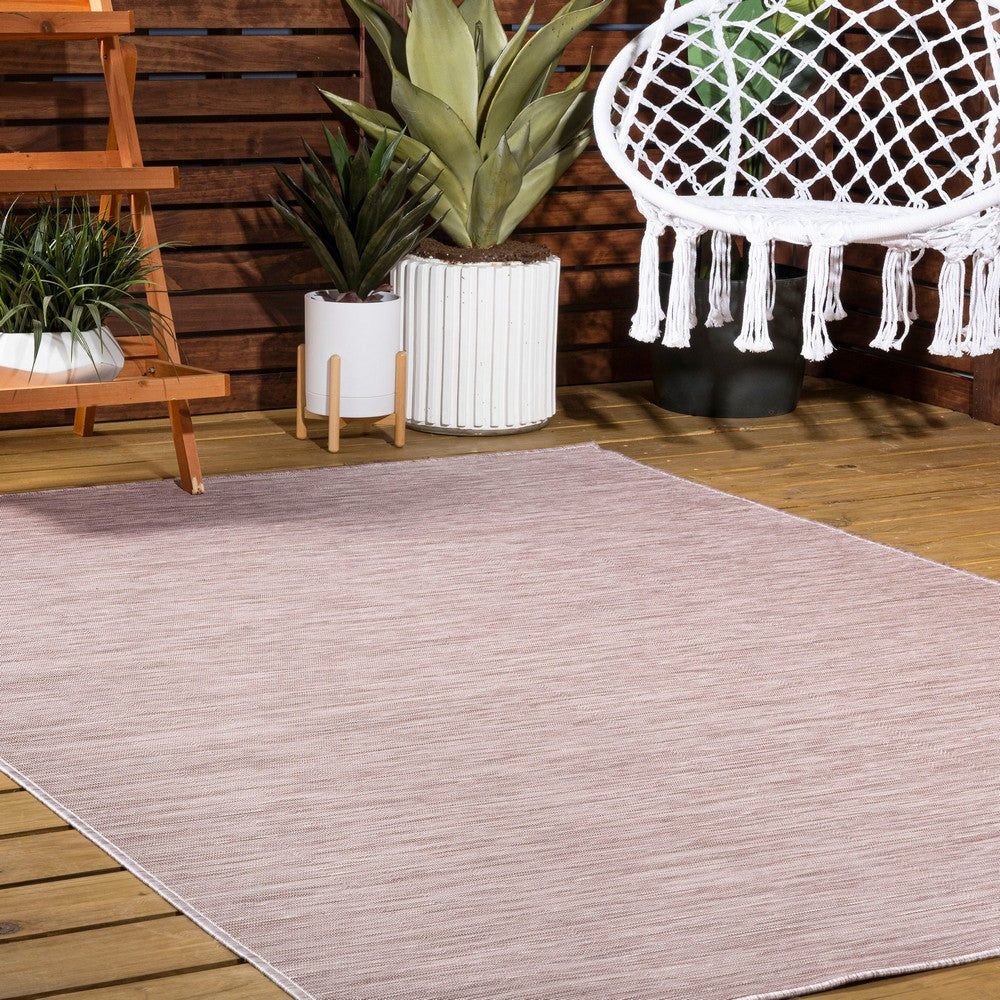 Nieleon Ethan Modern Flatweave Solid Indoor/Outdoor Area Rug