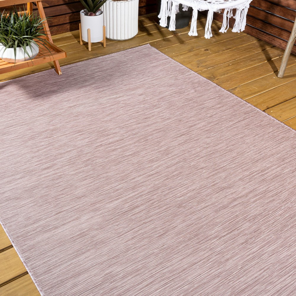 Nieleon Ethan Modern Flatweave Solid Indoor/Outdoor Area Rug
