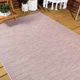 Nieleon Ethan Modern Flatweave Solid Indoor/Outdoor Area Rug
