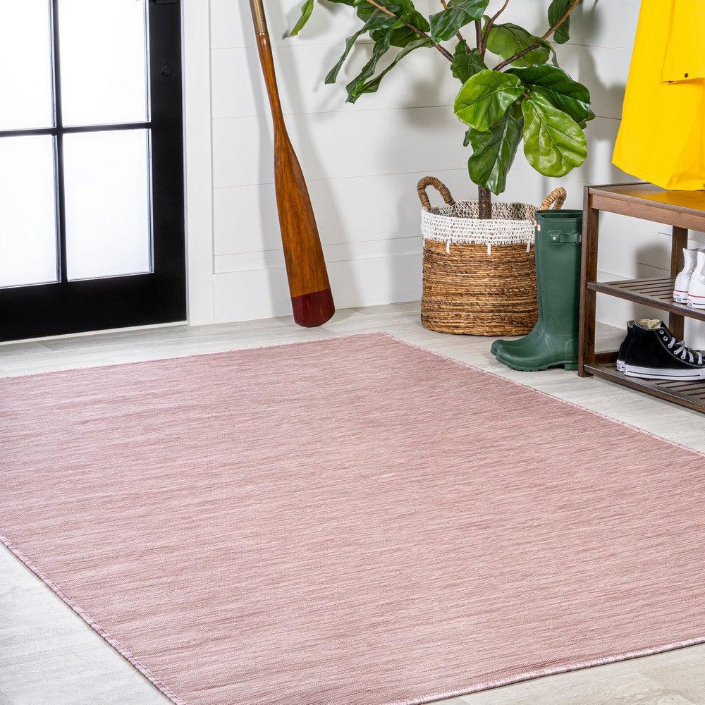 Nieleon Ethan Modern Flatweave Solid Indoor/Outdoor Area Rug