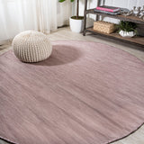 Nieleon Ethan Modern Flatweave Solid Indoor/Outdoor Area Rug