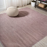 Nieleon Ethan Modern Flatweave Solid Indoor/Outdoor Area Rug