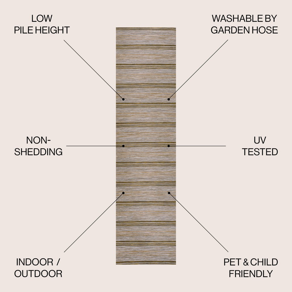 Ernard Bo Modern Farmhouse Wide Indoor/Outdoor Area Rug