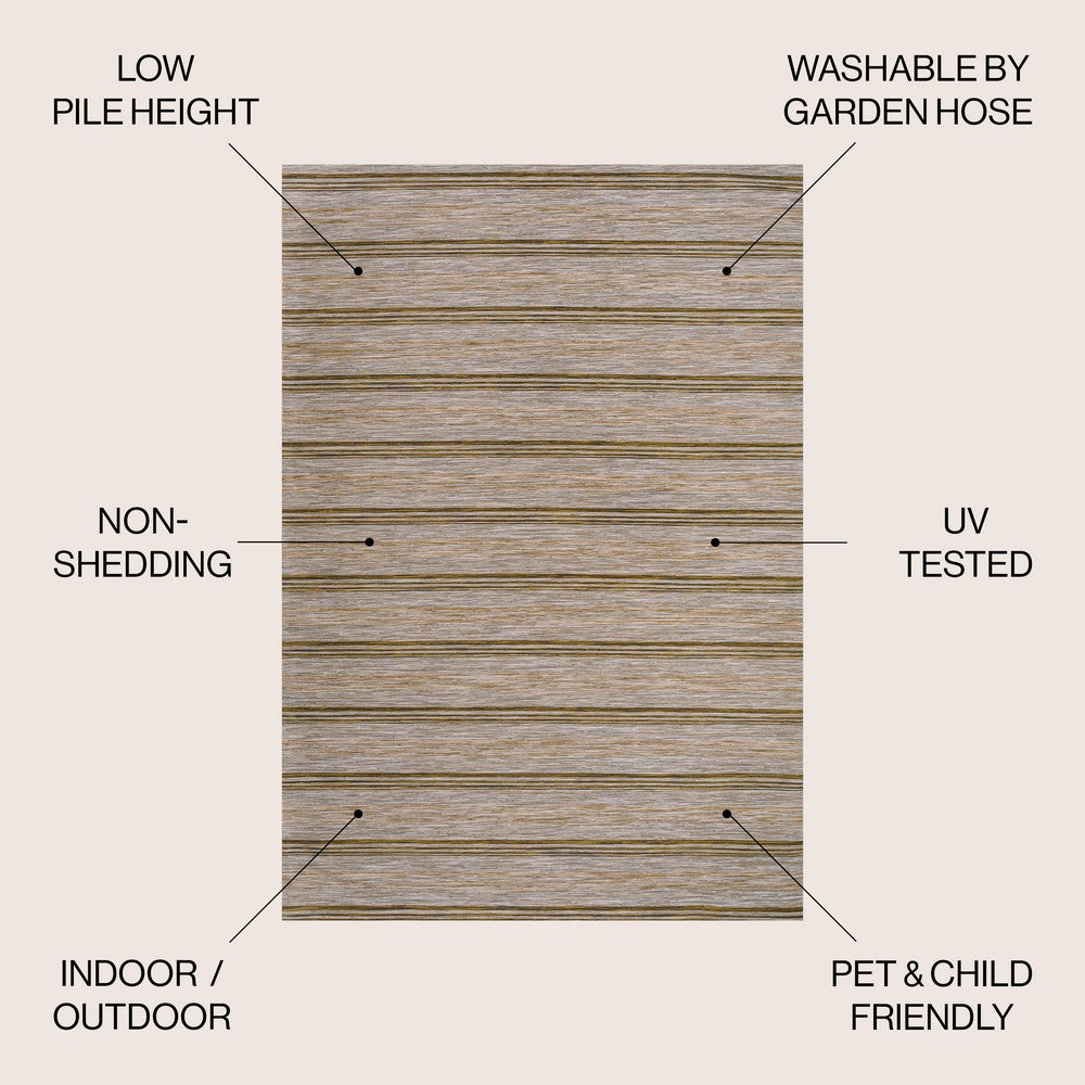 Ernard Bo Modern Farmhouse Wide Indoor/Outdoor Area Rug