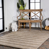 Ernard Bo Modern Farmhouse Wide Indoor/Outdoor Area Rug