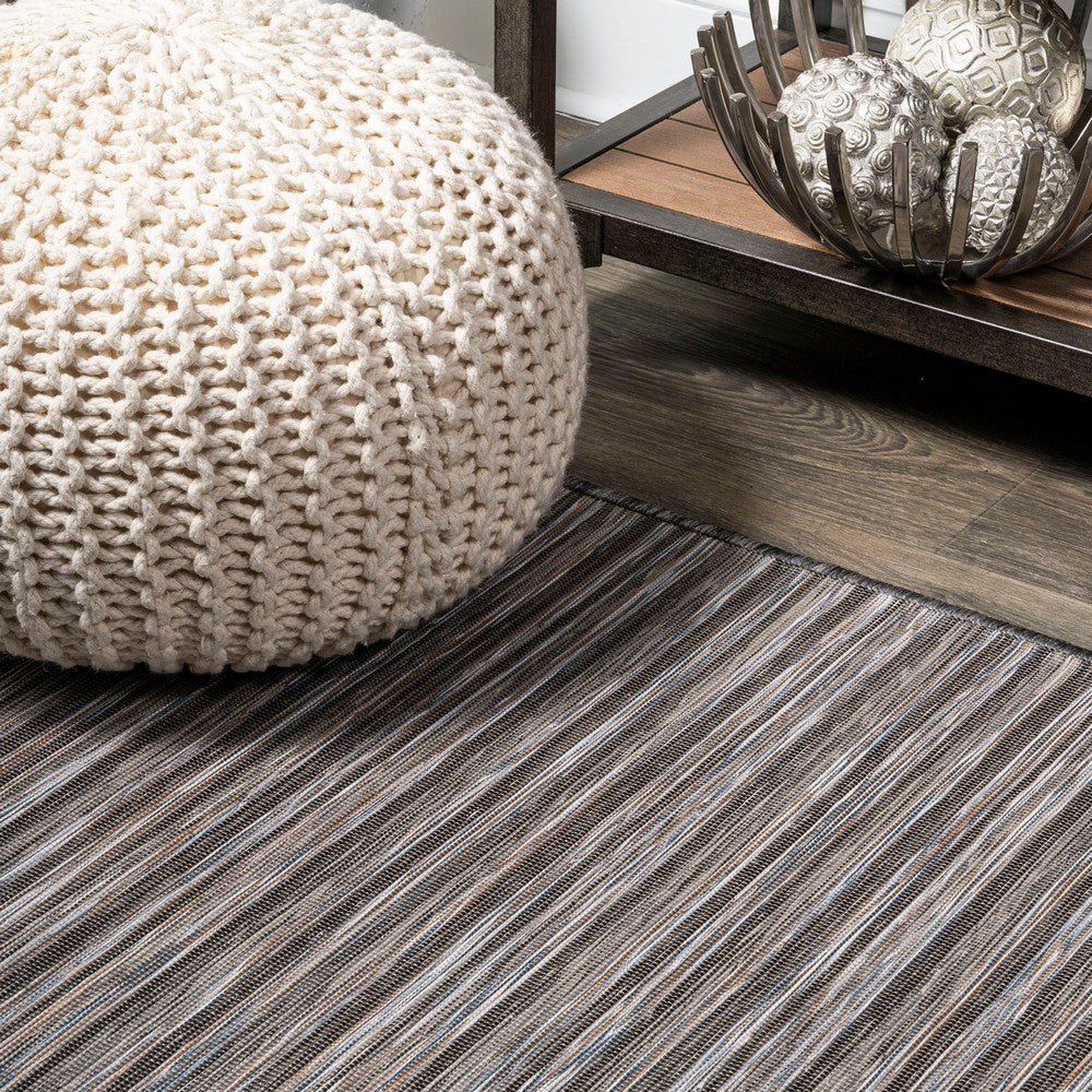 Aerelm Finn Modern Farmhouse Pinstripe Indoor/Outdoor Area Rug