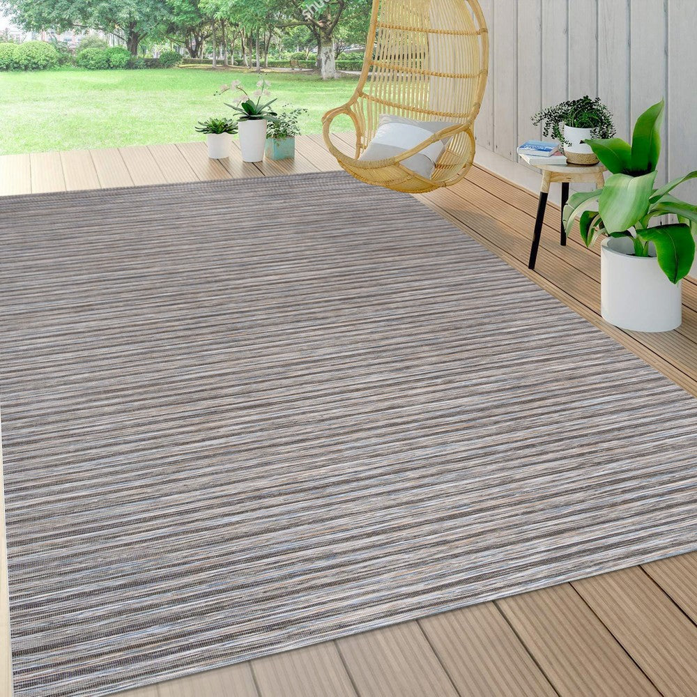 Aerelm Finn Modern Farmhouse Pinstripe Indoor/Outdoor Area Rug