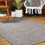 Aerelm Finn Modern Farmhouse Pinstripe Indoor/Outdoor Area Rug