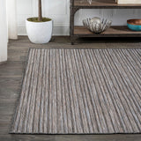 Aerelm Finn Modern Farmhouse Pinstripe Indoor/Outdoor Area Rug