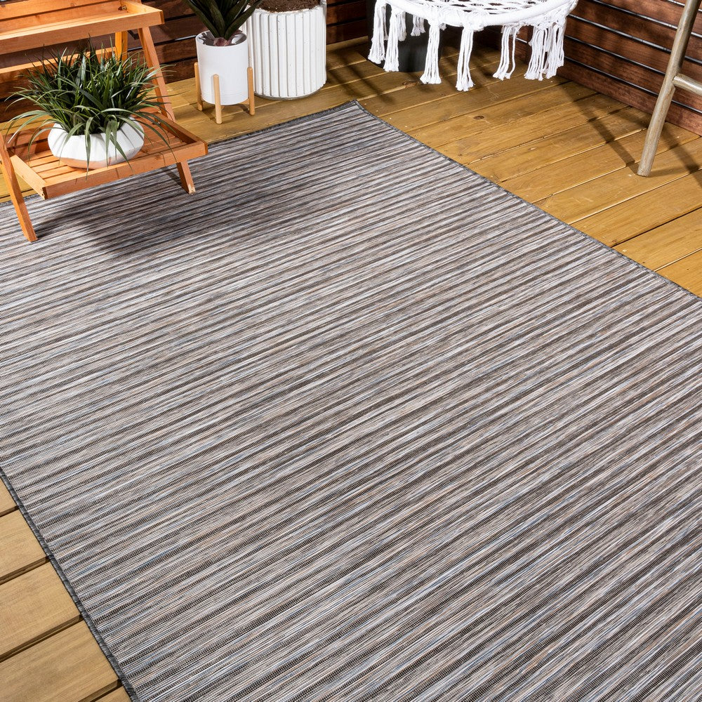 Aerelm Finn Modern Farmhouse Pinstripe Indoor/Outdoor Area Rug