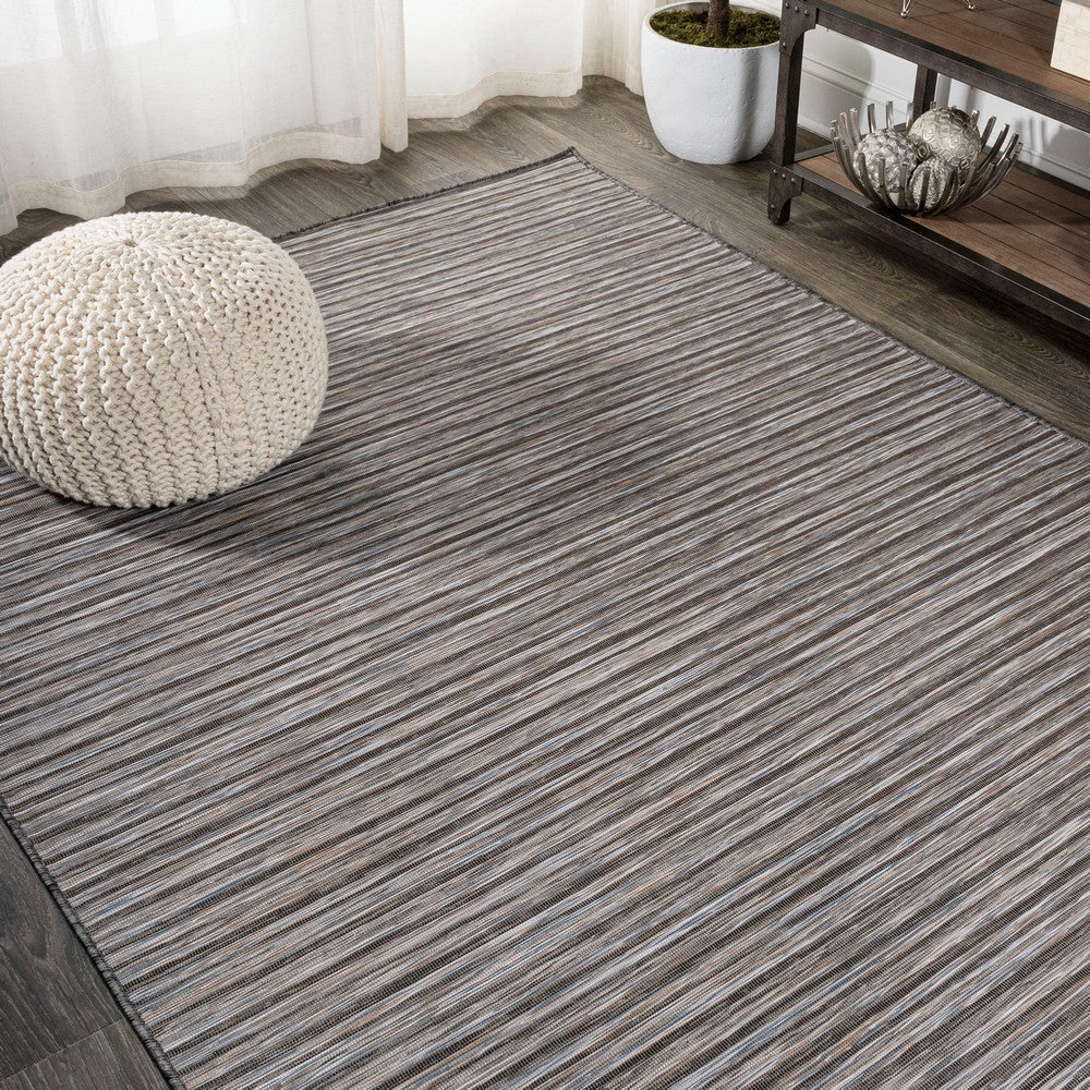 Aerelm Finn Modern Farmhouse Pinstripe Indoor/Outdoor Area Rug