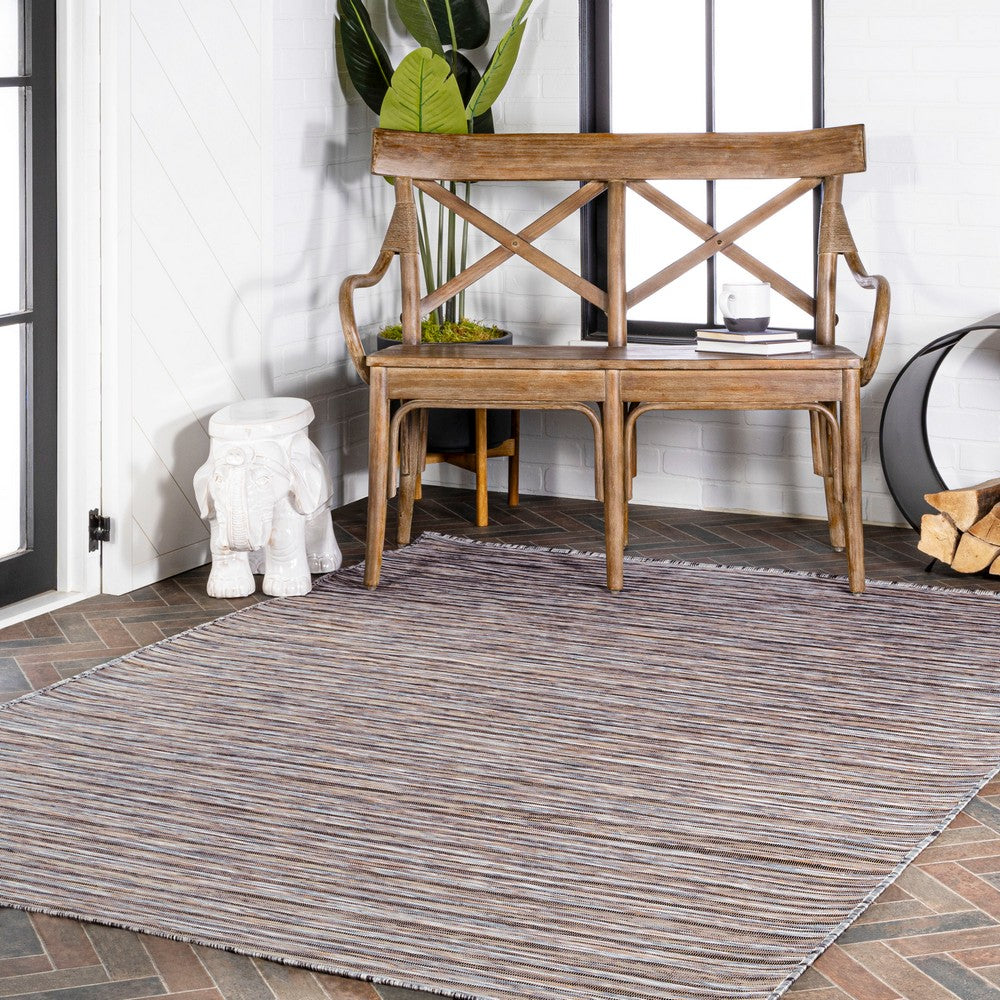 Aerelm Finn Modern Farmhouse Pinstripe Indoor/Outdoor Area Rug