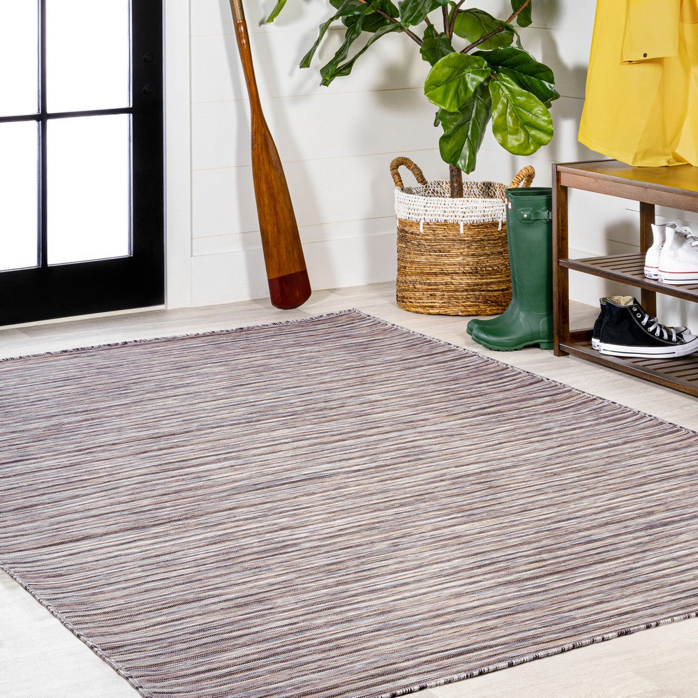 Aerelm Finn Modern Farmhouse Pinstripe Indoor/Outdoor Area Rug