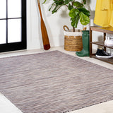 Aerelm Finn Modern Farmhouse Pinstripe Indoor/Outdoor Area Rug
