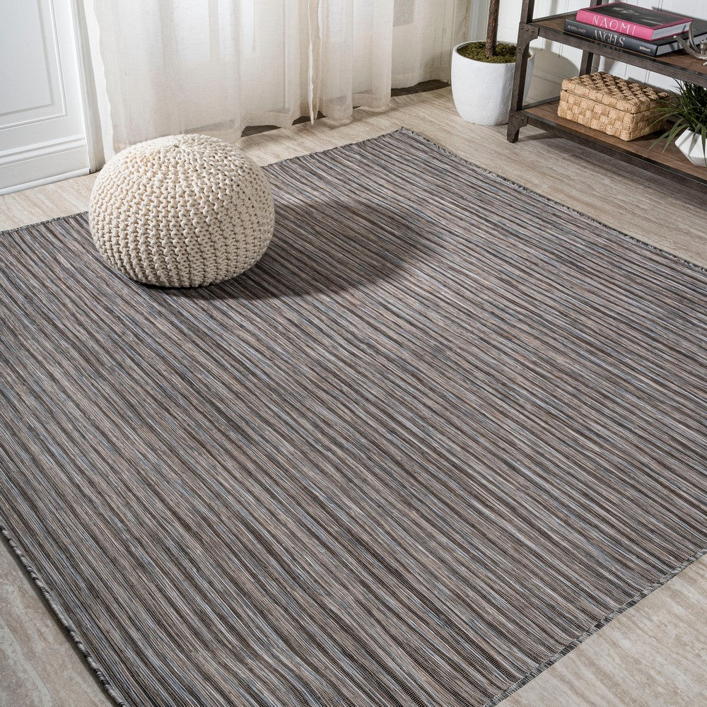 Aerelm Finn Modern Farmhouse Pinstripe Indoor/Outdoor Area Rug