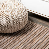 Aerelm Finn Modern Farmhouse Pinstripe Indoor/Outdoor Area Rug