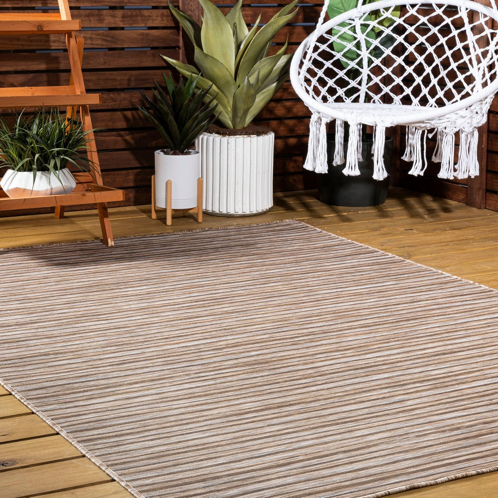 Aerelm Finn Modern Farmhouse Pinstripe Indoor/Outdoor Area Rug