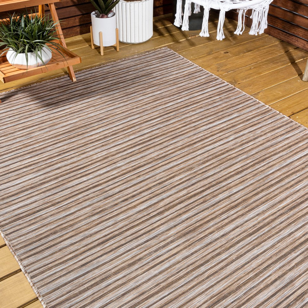 Aerelm Finn Modern Farmhouse Pinstripe Indoor/Outdoor Area Rug