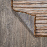 Aeran Finn Modern Farmhouse Pinstripe Indoor/Outdoor Area Rug