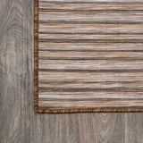 Aeran Finn Modern Farmhouse Pinstripe Indoor/Outdoor Area Rug