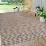 Aeran Finn Modern Farmhouse Pinstripe Indoor/Outdoor Area Rug