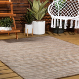 Aeran Finn Modern Farmhouse Pinstripe Indoor/Outdoor Area Rug