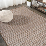 Aeran Finn Modern Farmhouse Pinstripe Indoor/Outdoor Area Rug