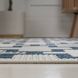Alfresco Modern Geometric Tile Pattern Indoor/Outdoor Area Rug