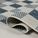 Courtyard Traditional Geometric Bold Gingham Indoor/Outdoor Area Rug