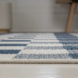Courtyard Traditional Geometric Bold Gingham Indoor/Outdoor Area Rug