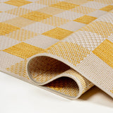 Courtyard Traditional Geometric Bold Gingham Indoor/Outdoor Area Rug