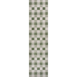 Courtyard Traditional Geometric Bold Gingham Indoor/Outdoor Area Rug
