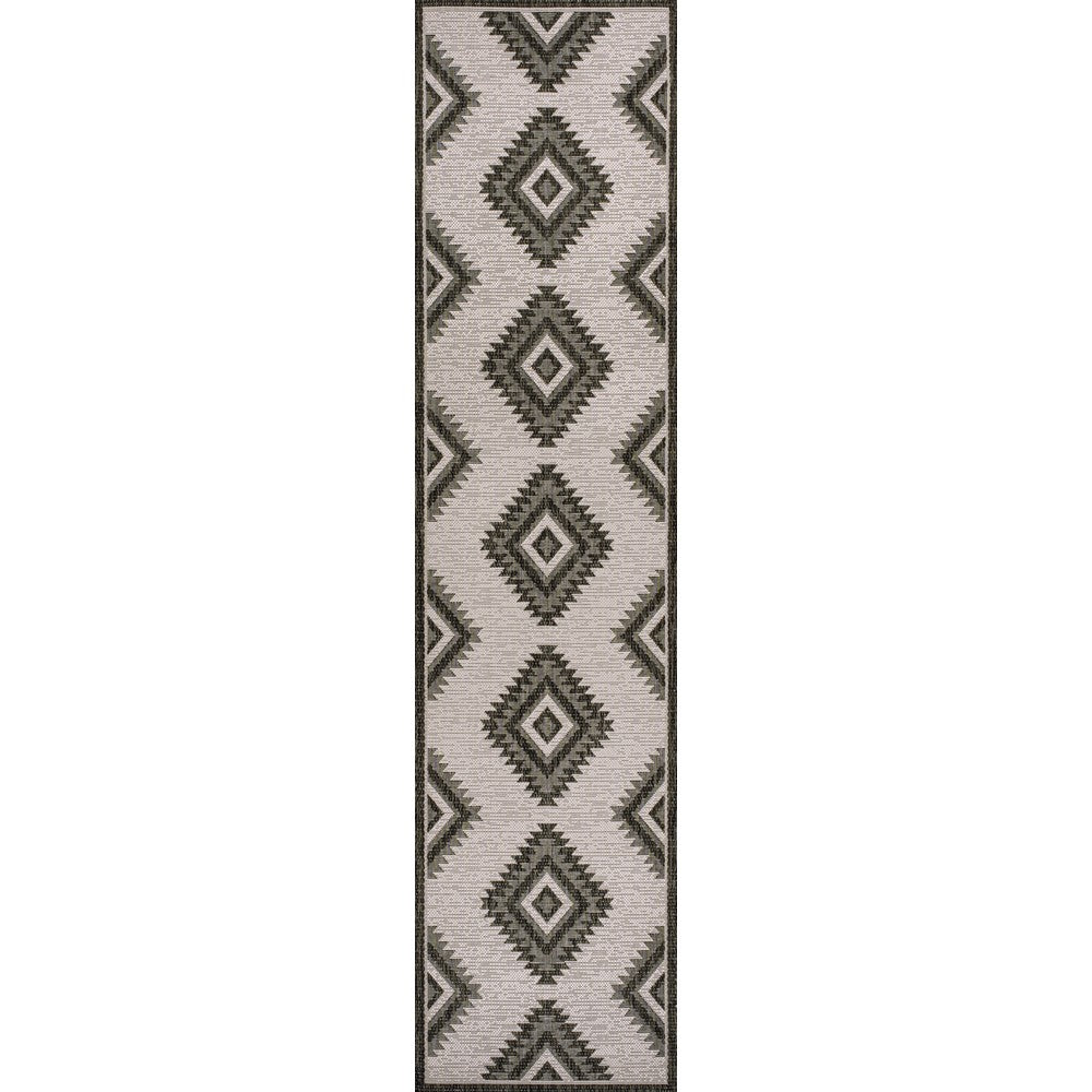 Antique Geometric Moroccan Diamond Indoor/Outdoor Area Rug