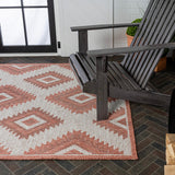 Antique Geometric Moroccan Diamond Indoor/Outdoor Area Rug