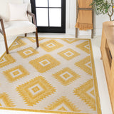 Antique Geometric Moroccan Diamond Indoor/Outdoor Area Rug