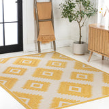 Antique Geometric Moroccan Diamond Indoor/Outdoor Area Rug