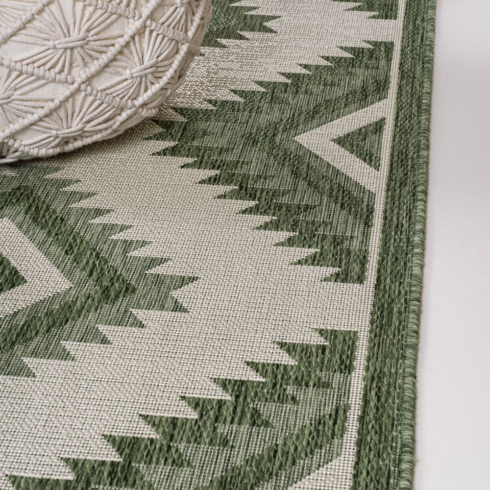 Antique Geometric Moroccan Diamond Indoor/Outdoor Area Rug
