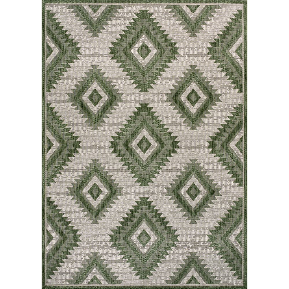 Antique Geometric Moroccan Diamond Indoor/Outdoor Area Rug
