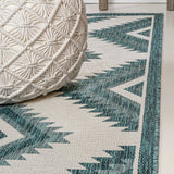 Antique Geometric Moroccan Diamond Indoor/Outdoor Area Rug