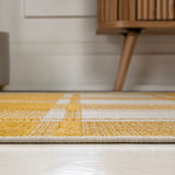 Acrylic Traditional Farmhouse Bold Gingham Indoor/Outdoor Area Rug