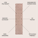 Laurel Traditional Cottage Checkerboard Indoor/Outdoor Area Rug