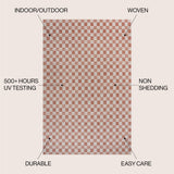 Laurel Traditional Cottage Checkerboard Indoor/Outdoor Area Rug