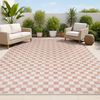 Laurel Traditional Cottage Checkerboard Indoor/Outdoor Area Rug