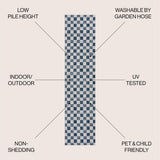 Laurel Traditional Cottage Checkerboard Indoor/Outdoor Area Rug