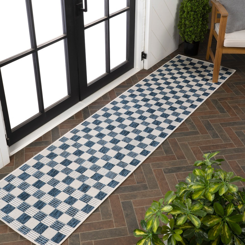 Laurel Traditional Cottage Checkerboard Indoor/Outdoor Area Rug